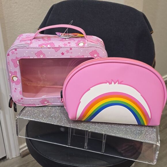 Care Bears Cloud Co Cheer Bear 2-PC Travel Cosmetic Case Set - Picture 15 of 16
